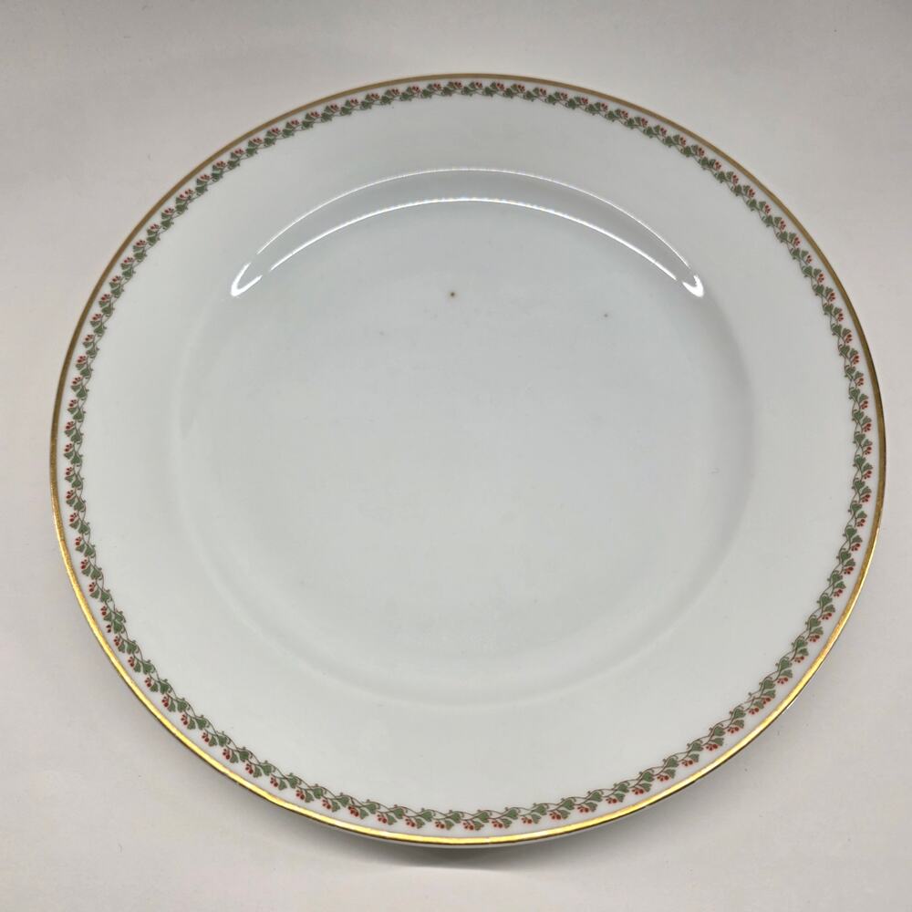 Haviland Limoges France Floral Gold Rim Dinner Plates Lot of 6 10"
